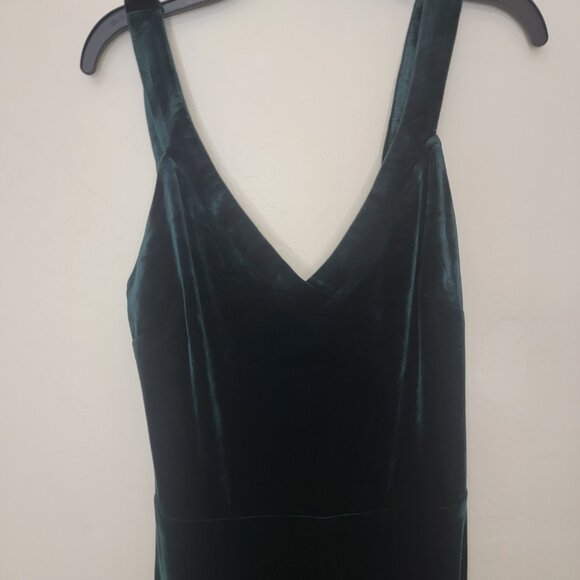 Lulus Perfectly Classy Green Velvet Strappy Jumpsuit, #2239436, Size S, $55 - Picture 5 of 8